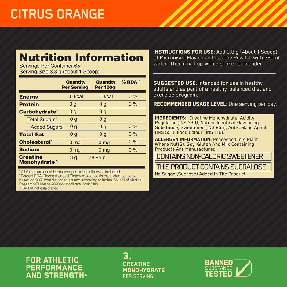 Optimum Nutrition Micronized Creatine Powder | 65 Servings