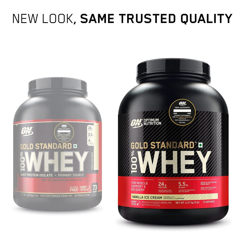 Optimum Nutrition (ON) Gold Standard 100% Whey 5 Lbs