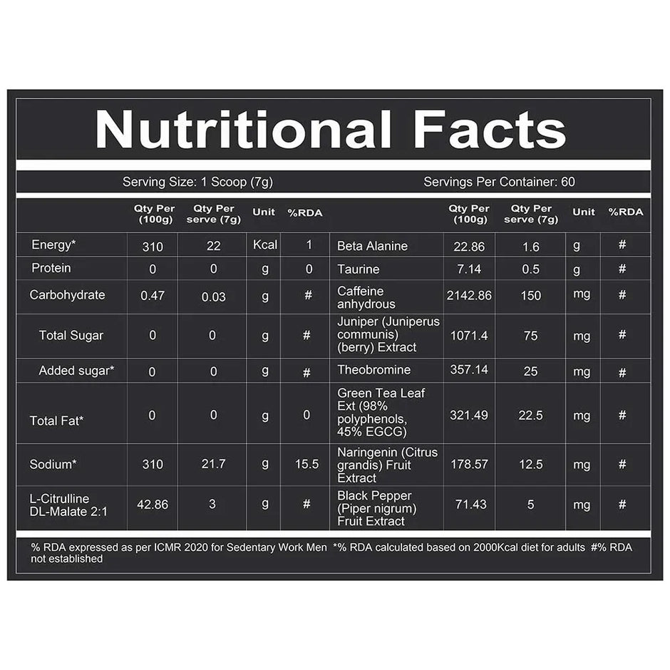 Redcon1 TotalWar Pre Workout - 60 Servings