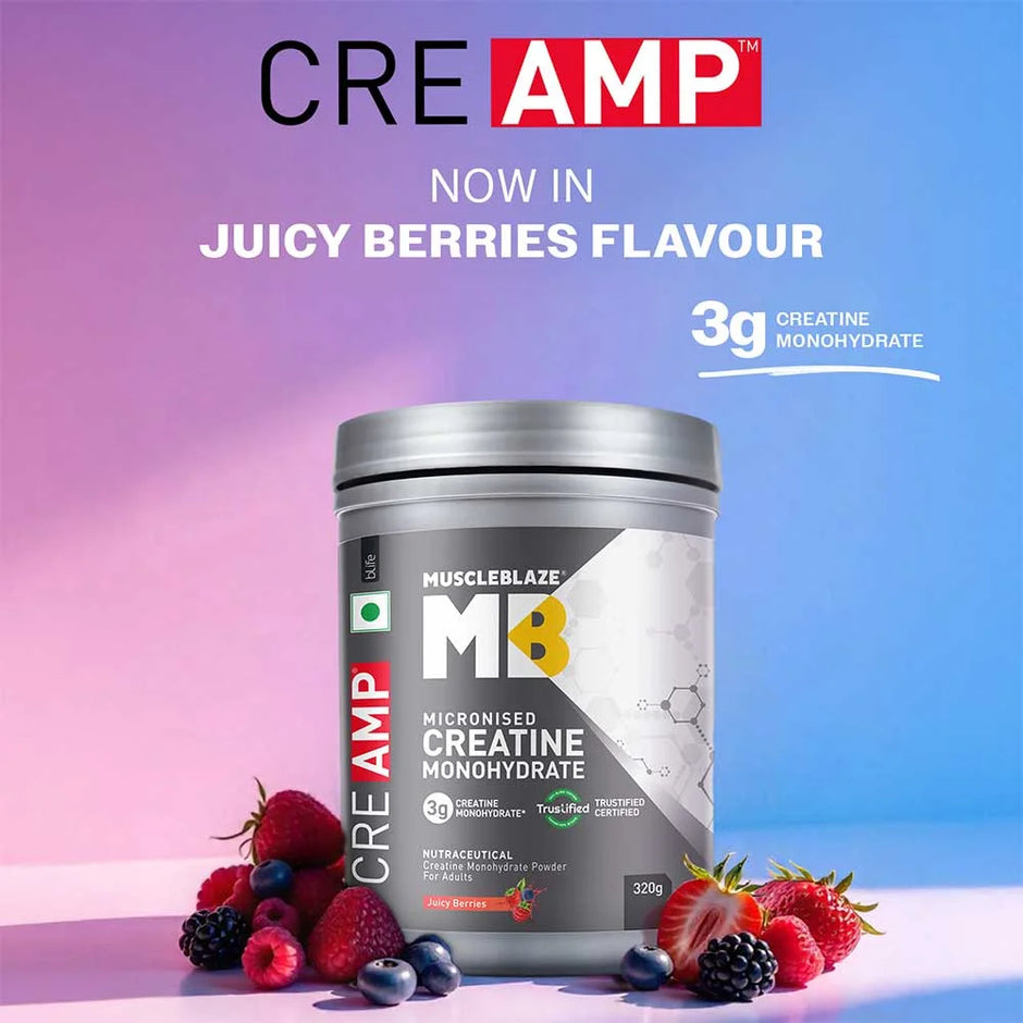 MuscleBlaze Creatine Monohydrate CreAMP | 320gm