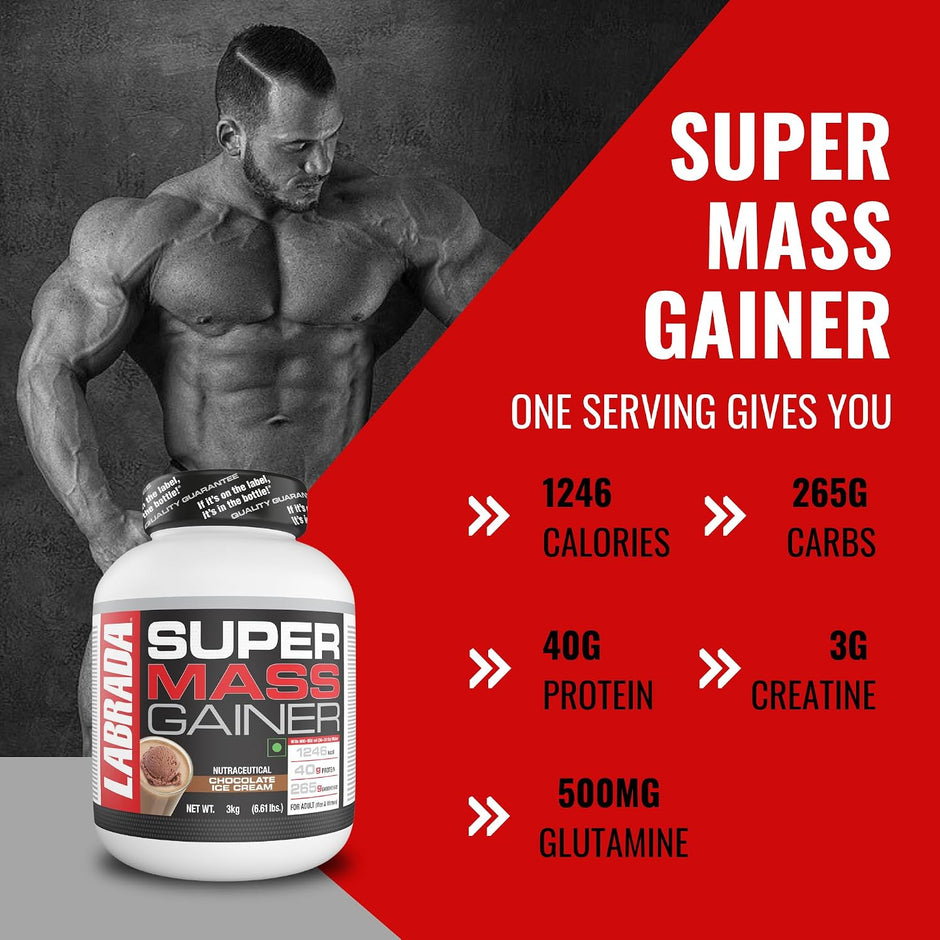 Labrada Super Mass Gainer | 40g Protein | 3kg