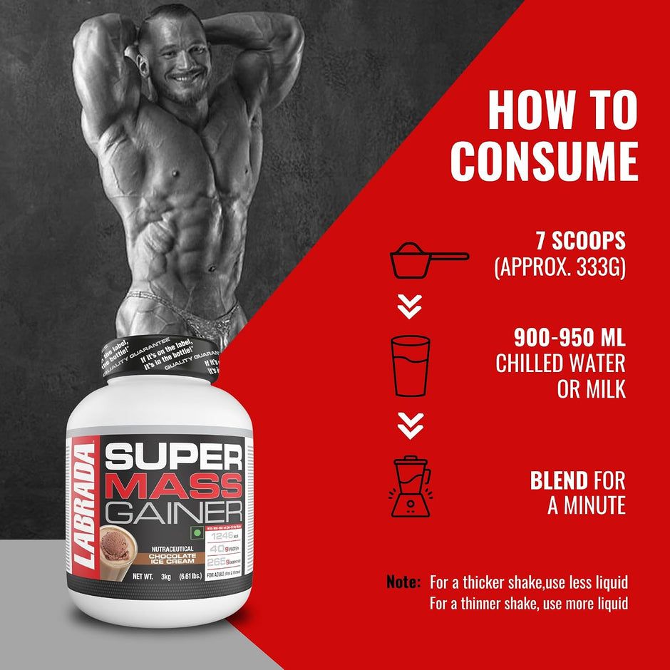 Labrada Super Mass Gainer | 40g Protein | 3kg