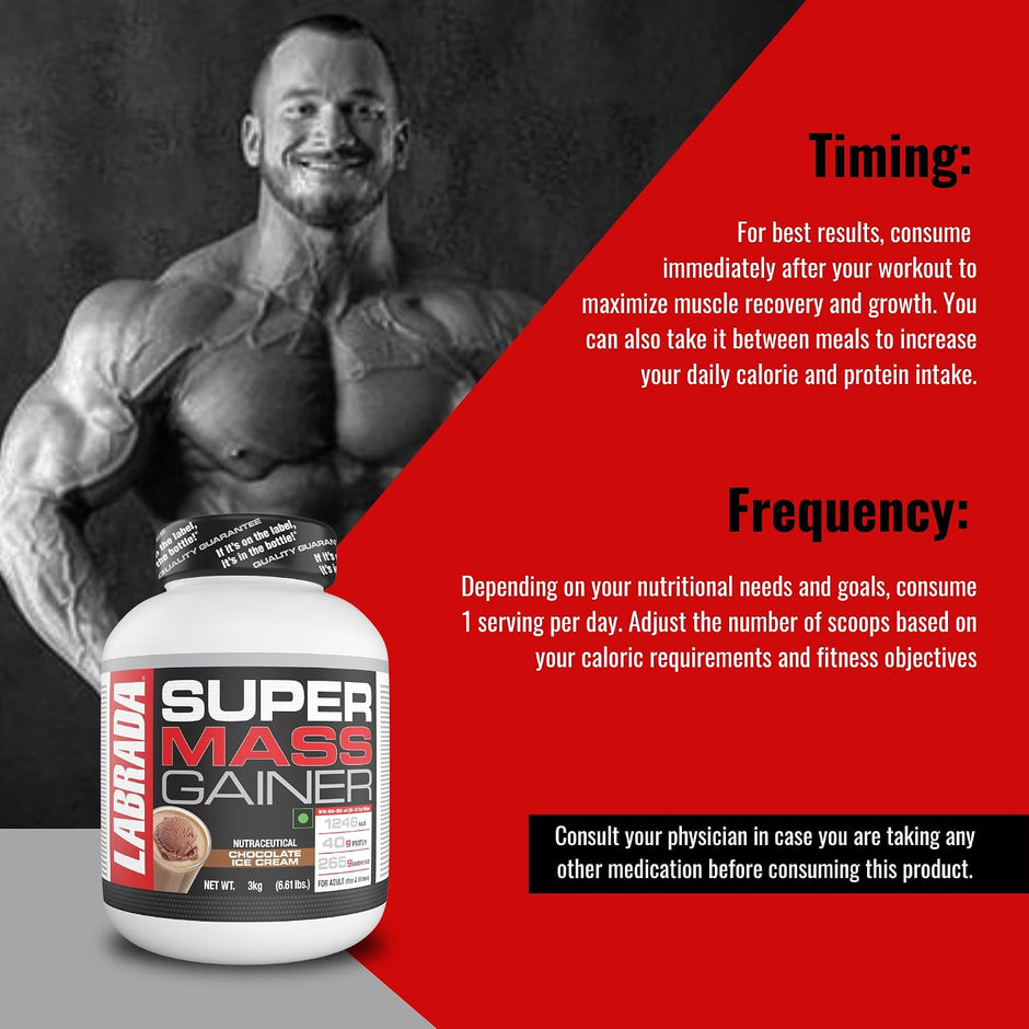 Labrada Super Mass Gainer | 40g Protein | 3kg