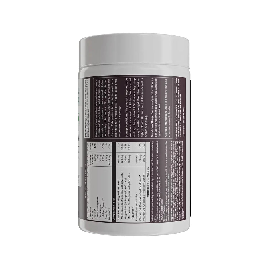 Neuherbs Triple Magnesium with Vitamin B6 and D3 | 60 Tablets