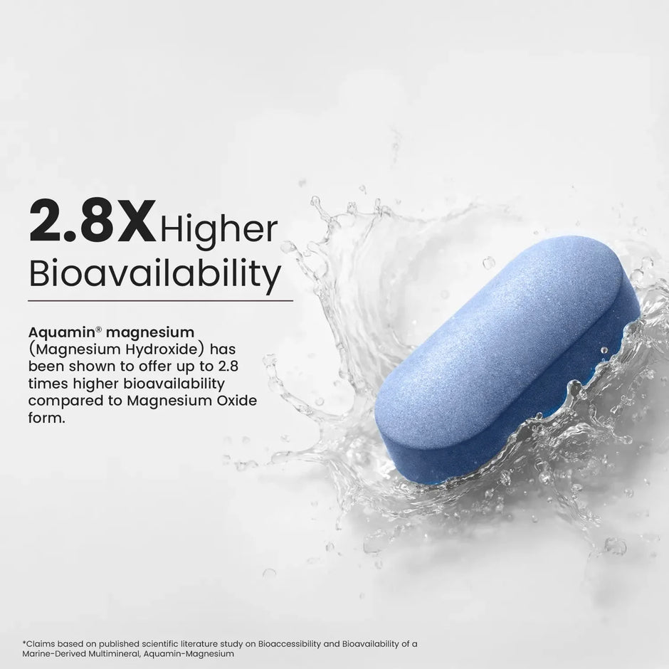 Neuherbs Triple Magnesium with Vitamin B6 and D3 | 60 Tablets
