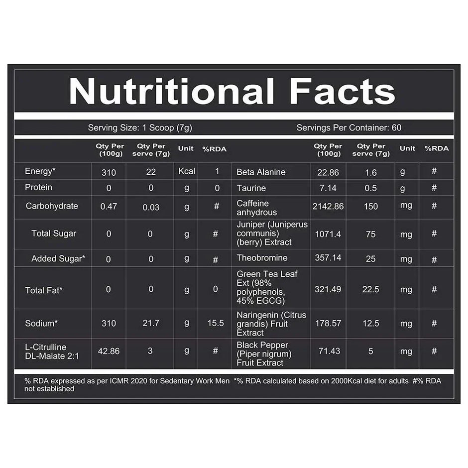 Redcon1 TotalWar Pre Workout - 60 Servings