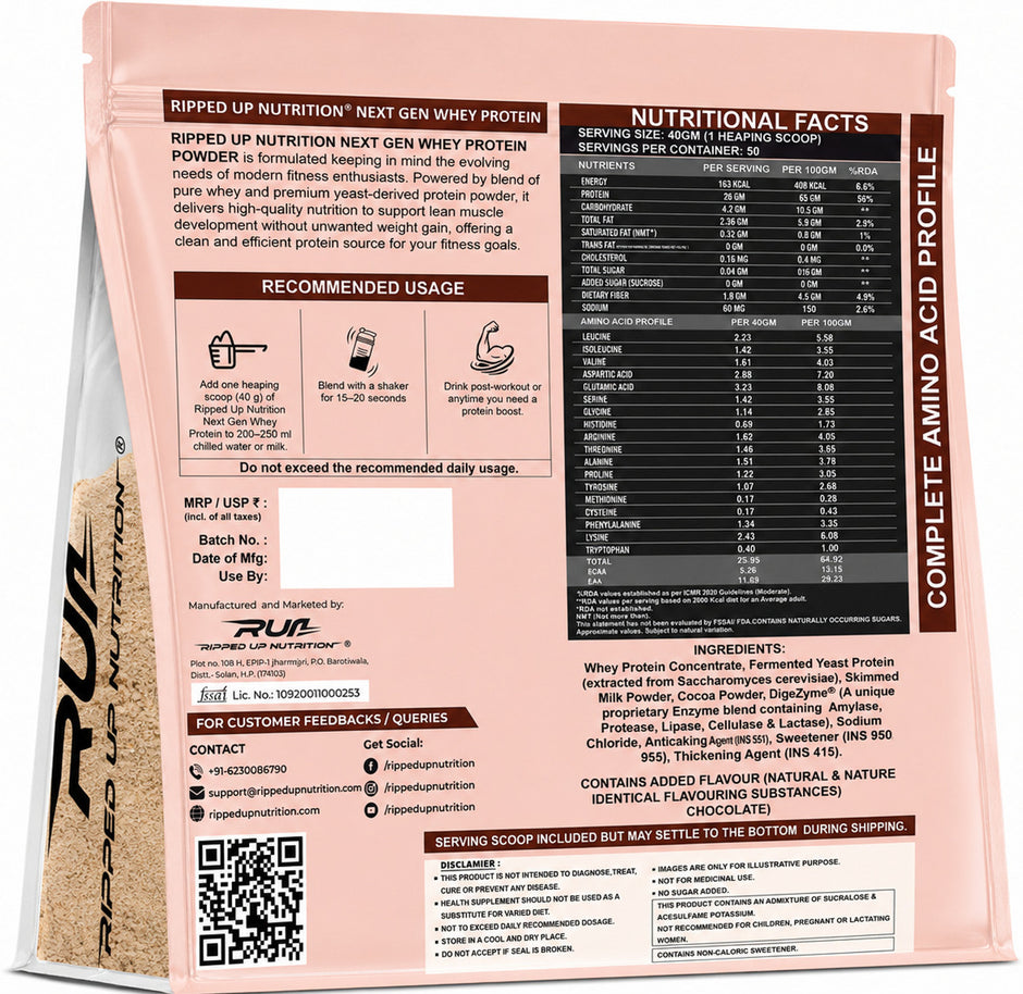 RUN Next Gen Whey Protein Fermented Yeast Blend | 2 kg
